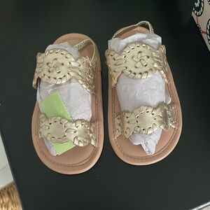 Gold Kids Sandals